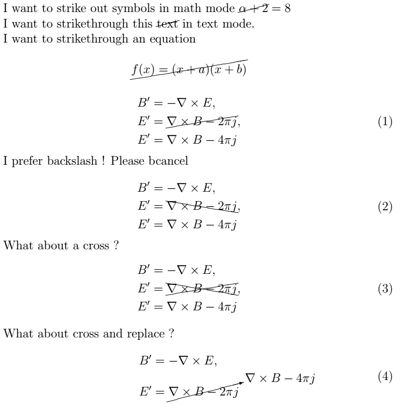 math mode - How can I place a slash -- / -- through a letter in this way?  - TeX - LaTeX Stack Exchange